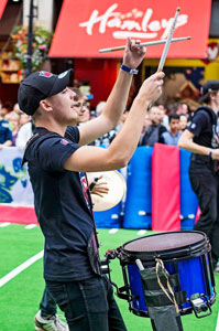 picture of Alun with Box9drumline at NFL UK Fanbase in  Regent Street 2014 
